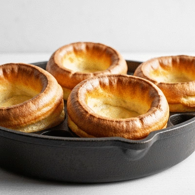 Yorkshire pudding in a pan