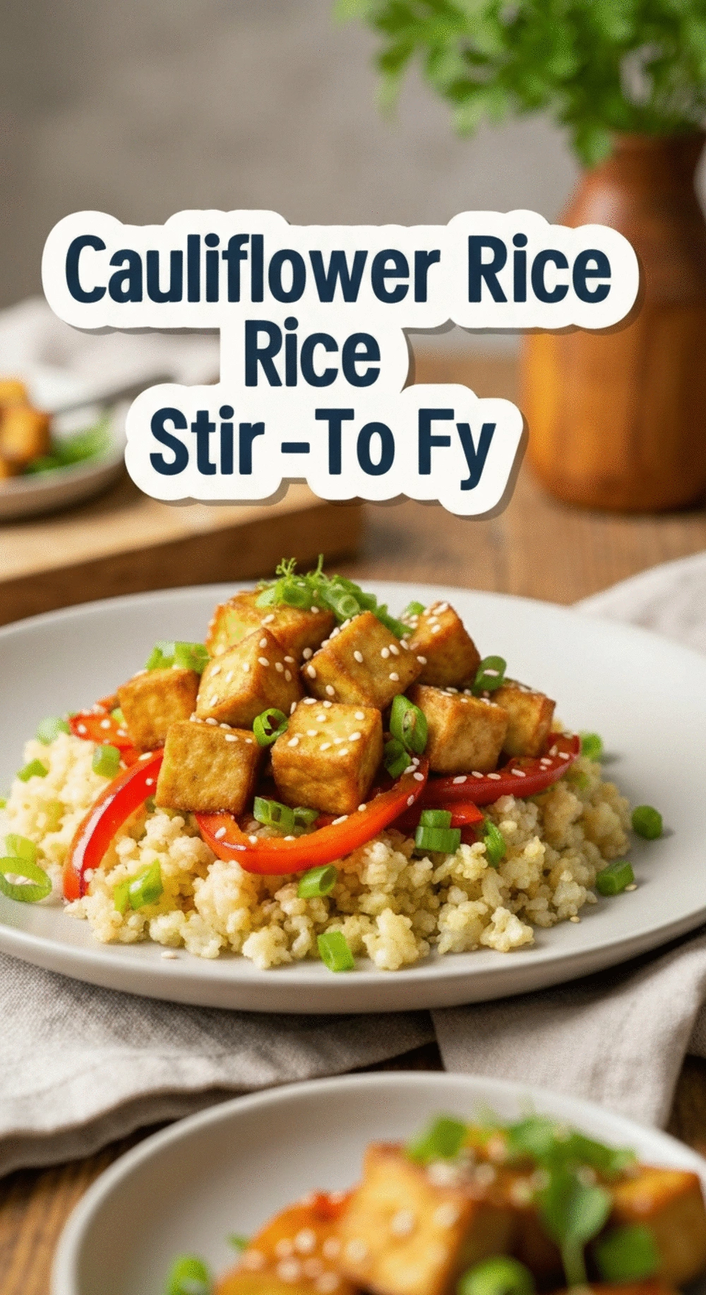Cauliflower Rice Stir-Fry with Tofu: A Quick & Balanced Vegetarian Dinner
